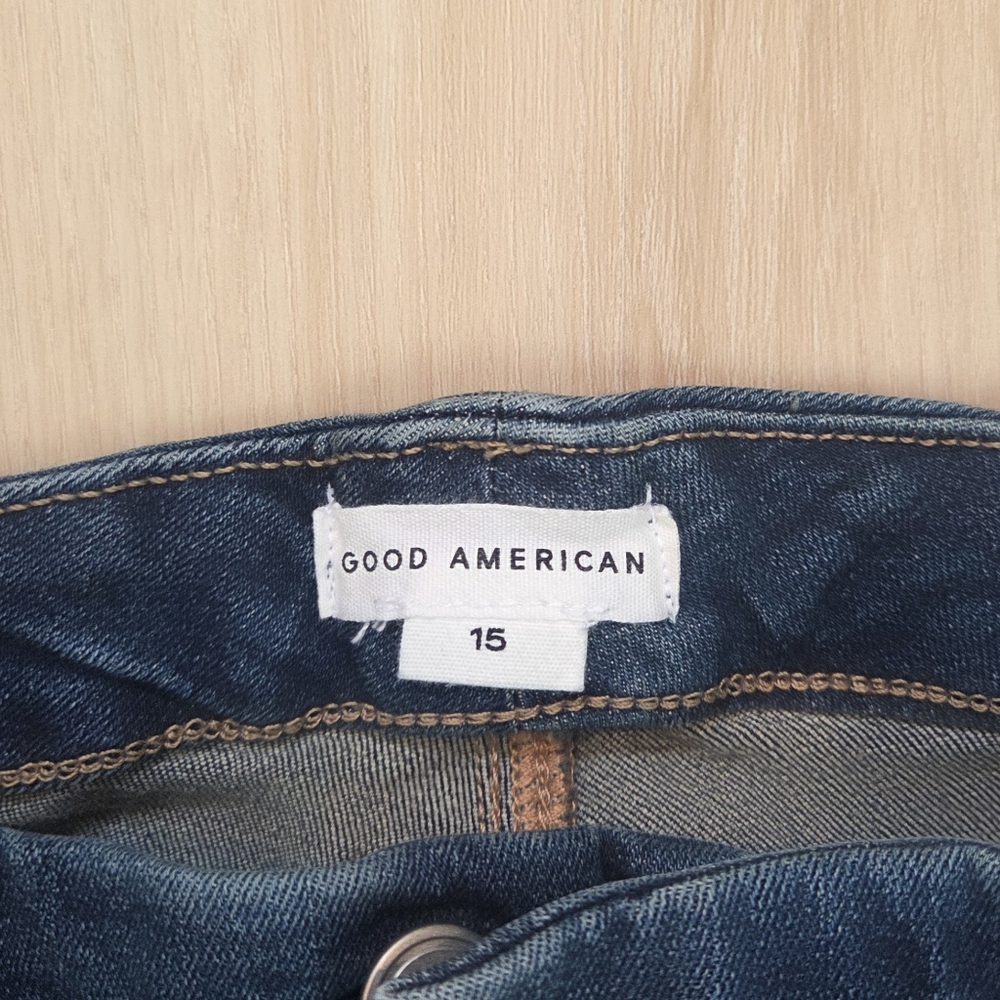 Good American Good Legs Skinny Jeans Blue004 Plus Size 15 Mid-Rise - Picture 2 of 5